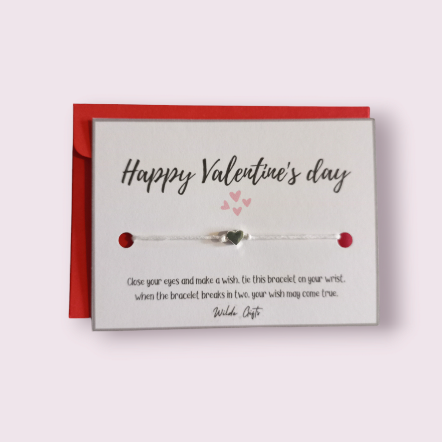 Happy Valentine's day wish bracelet (WB1176)