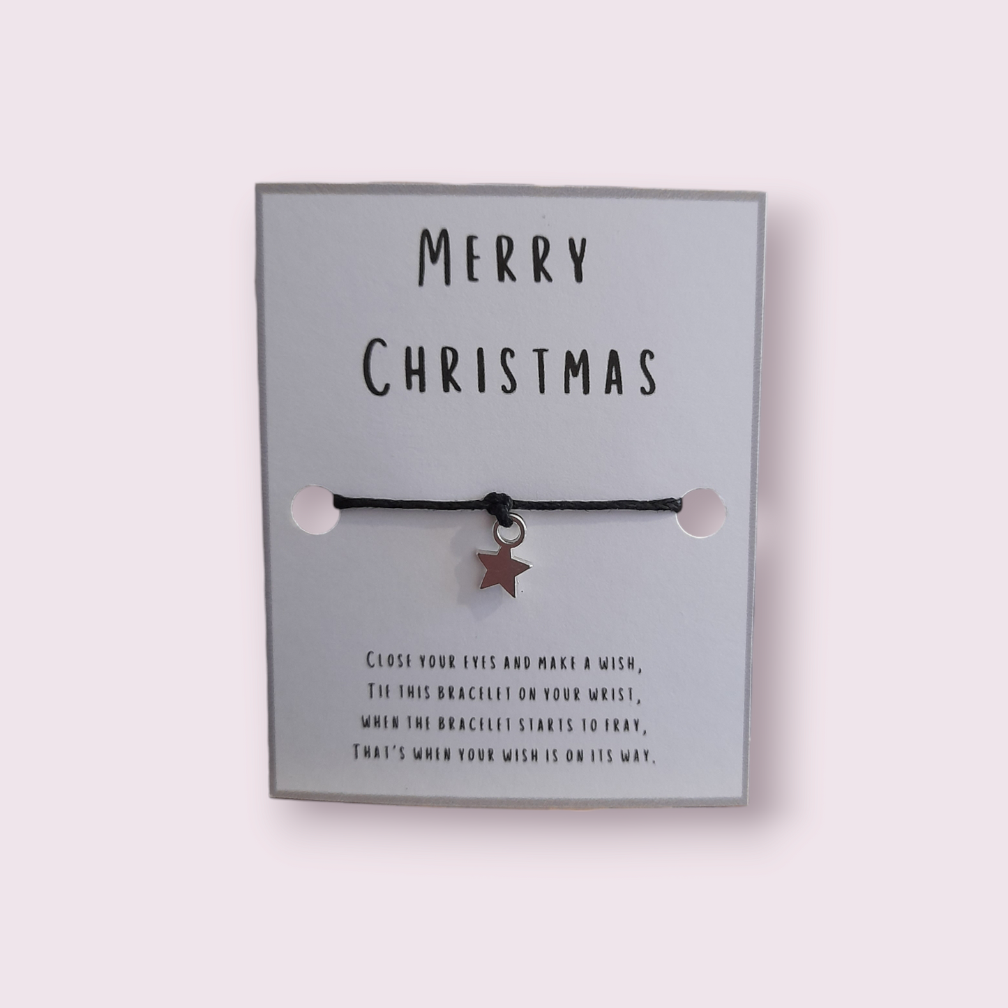 Merry Christmas mini wish Bracelet (WB447)