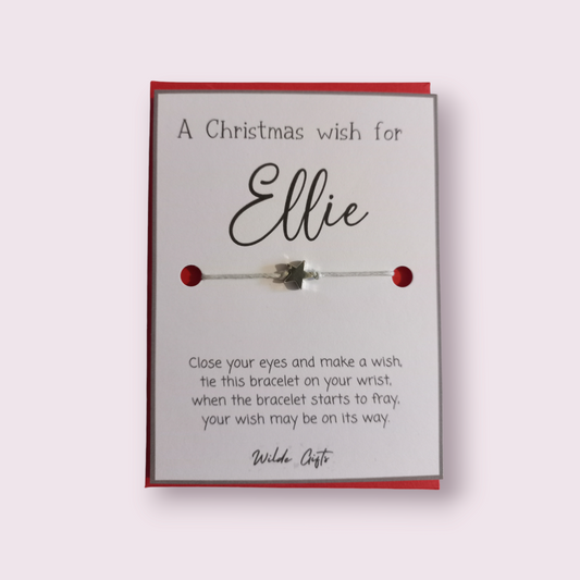 Personalised Christmas wish bracelet (WB866)