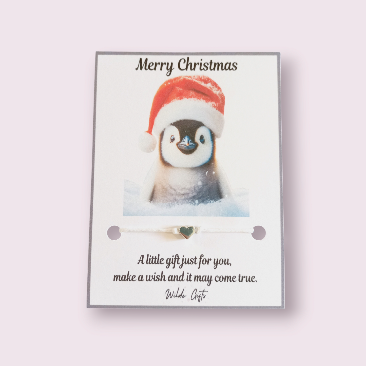 Penguin Christmas wish bracelet (wb1293)