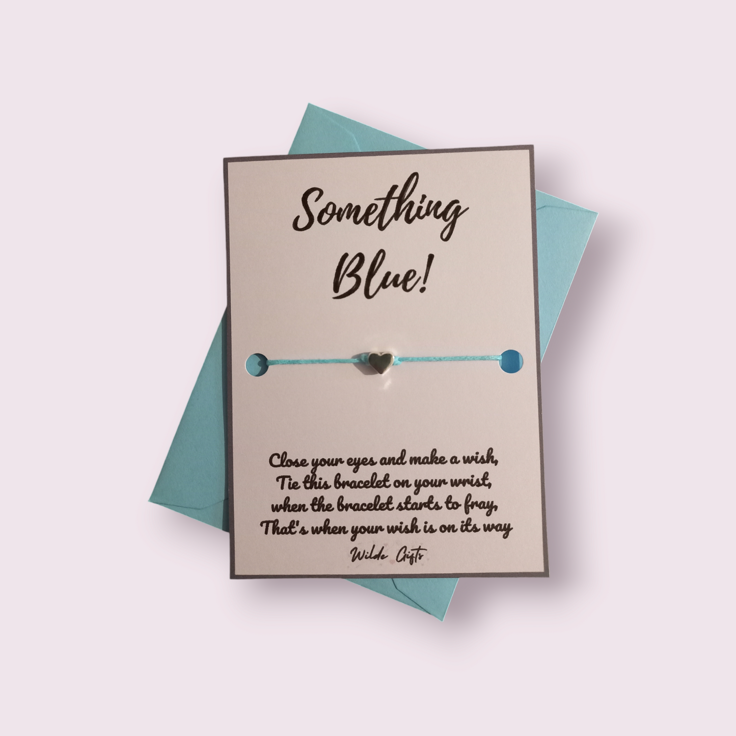 Something Blue wedding wish bracelet (WB1012)