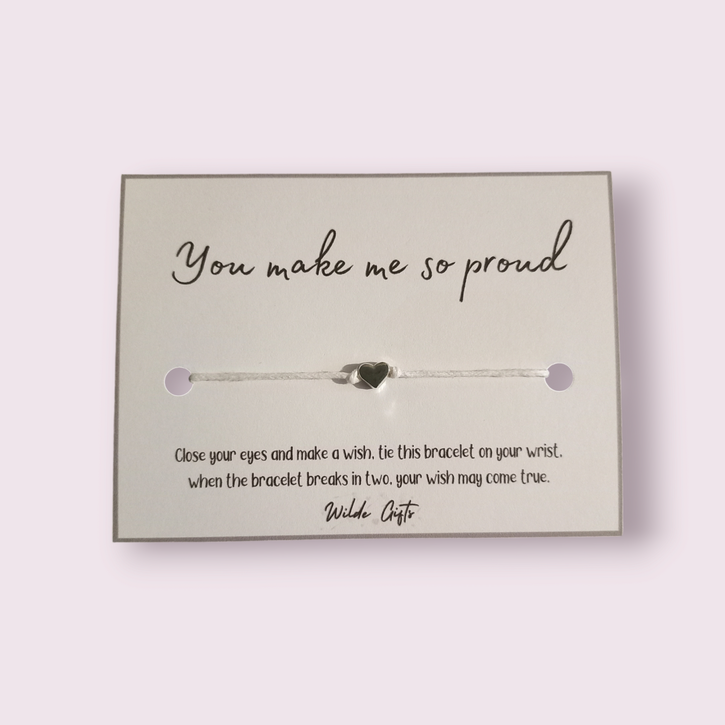 You make me so proud wish bracelet (WB1005)