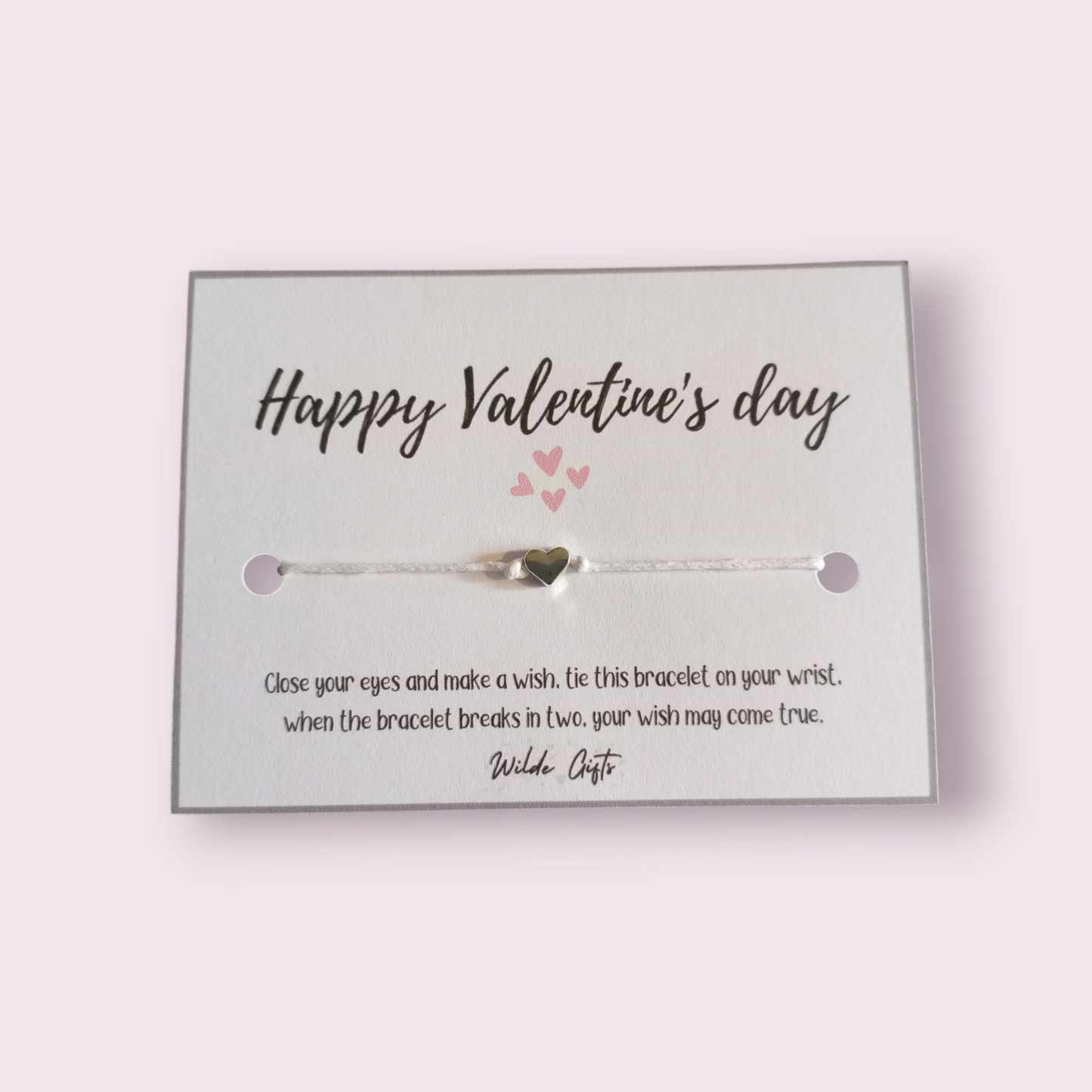 Happy Valentine's day wish bracelet (WB1176)