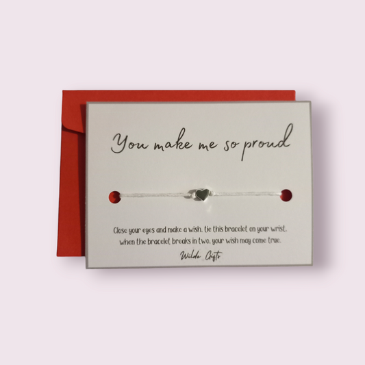 You make me so proud wish bracelet (WB1005)