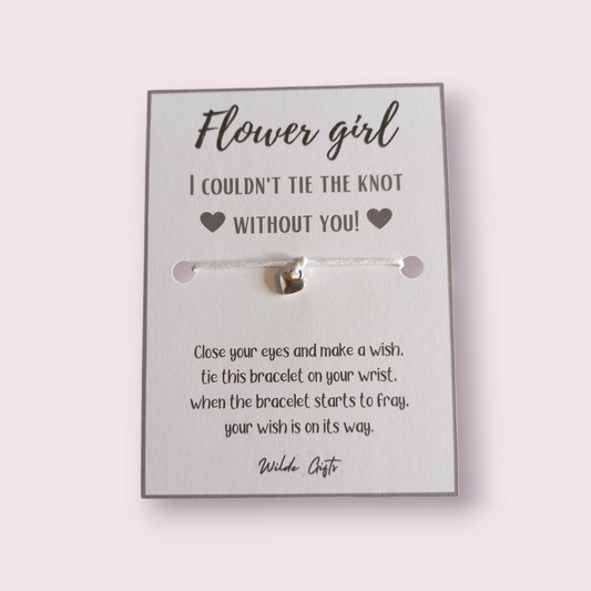 Flower girl wish bracelet (WB758)